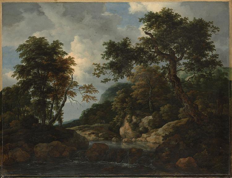 Jacob van Ruisdael The Forest Stream oil painting image